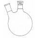 Round Bottom Flask, 2 Neck, Angled Joint